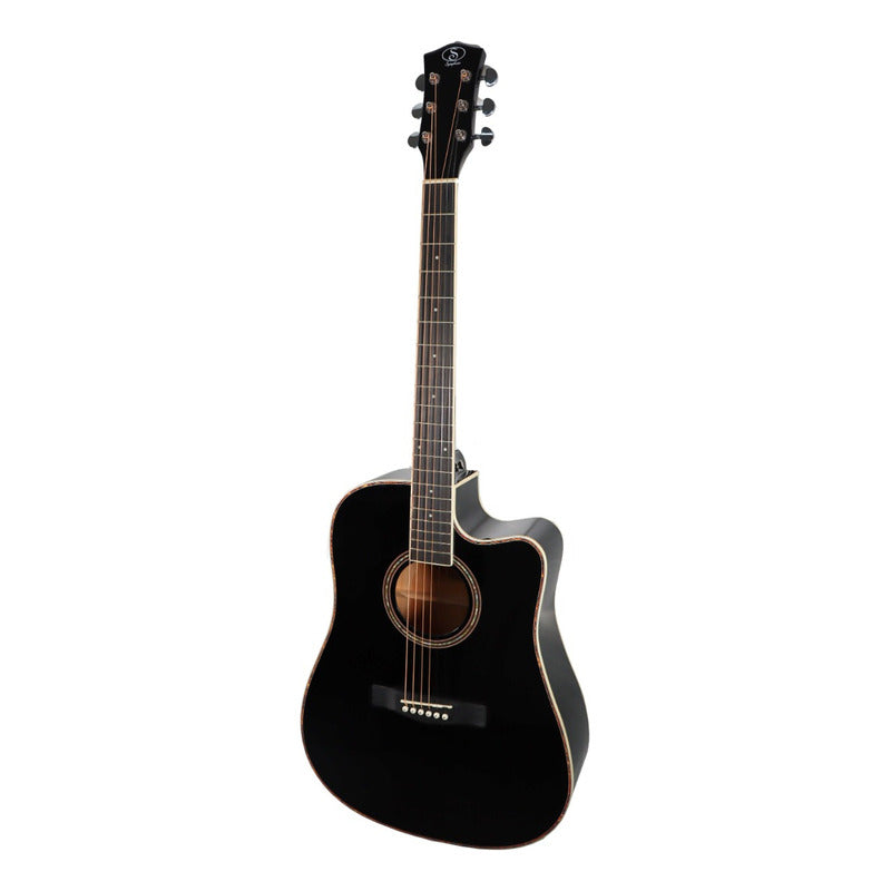 Guitarra Acústica Symphonic Ed14 Bk Negra 41