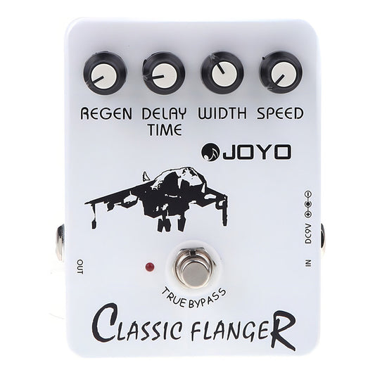 Pedal De Efecto Joyo Vintage Classic Flanger Jf-07  Blanco