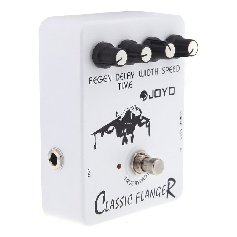 Pedal De Efecto Joyo Vintage Classic Flanger Jf-07  Blanco