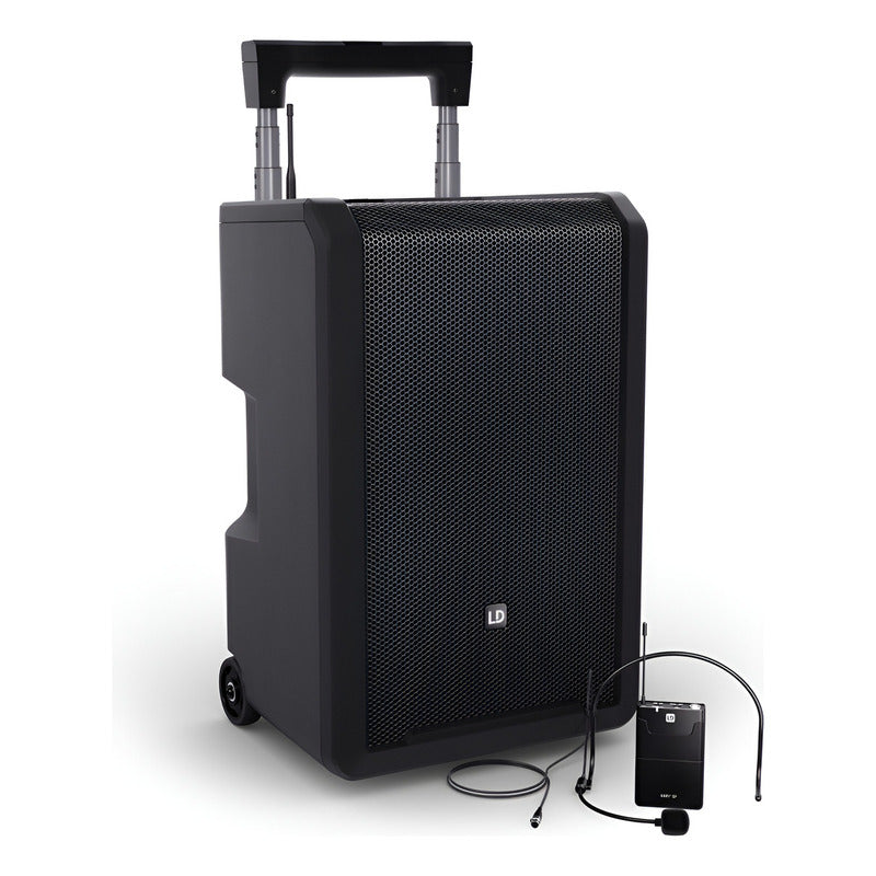 Bocina Portátil Ld Systems Anny 10 Con Bateria Y Microfono Negro