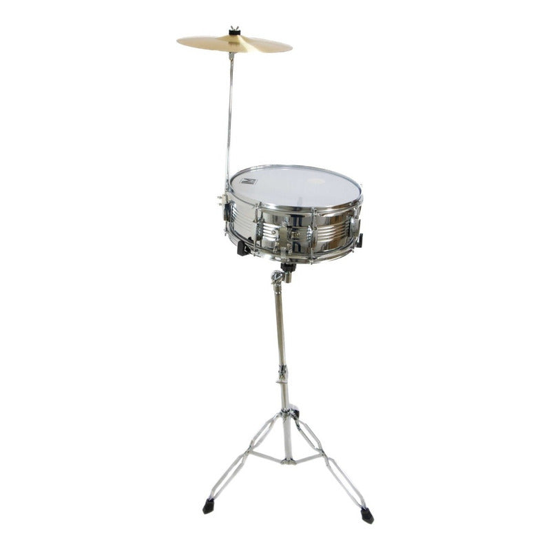 Tarola Lm Drums Dc-20, Con Atril Baquetas Y Platillos