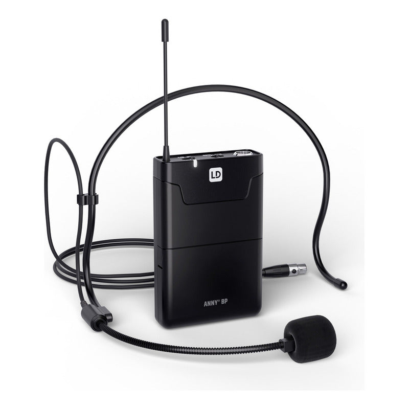 Bocina Portátil Ld Systems Anny 10 Con Bateria Y Microfono Negro