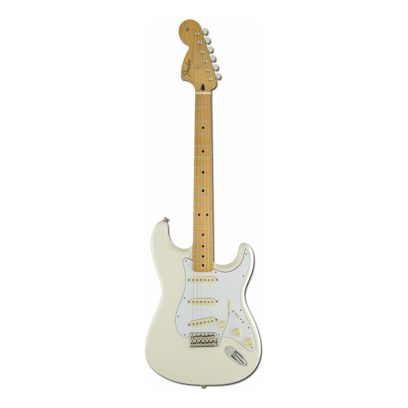 Guitarra Eléctrica Fender Artist Jimi Hendrix Stratocaster De Aliso Olympic White Uretano Brillante Con Diapasón De Arce