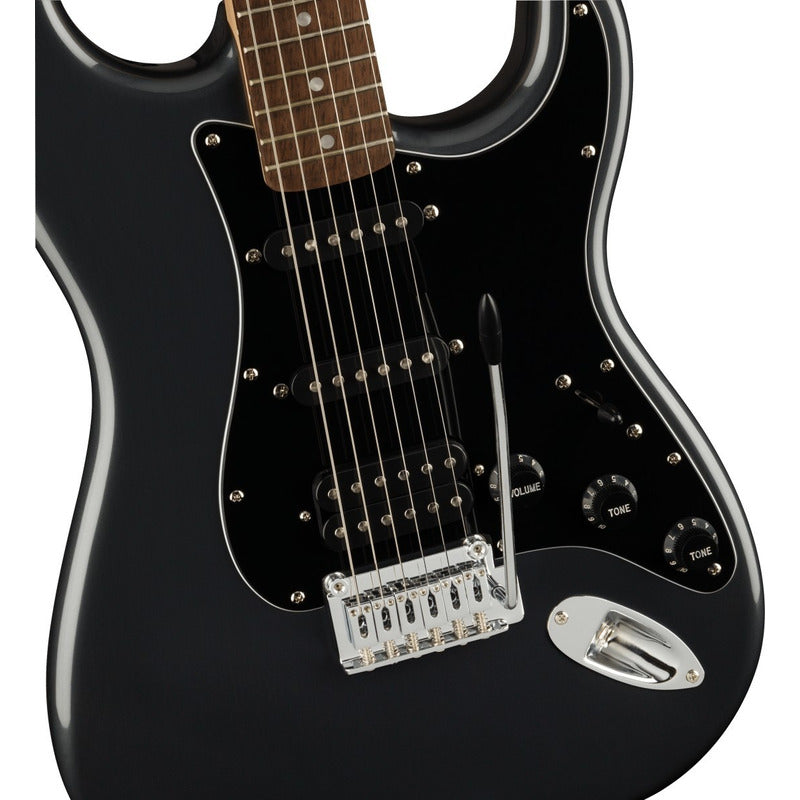 Paq De Guitarra Fender Affinity Strato Hss Charcoal Metallic