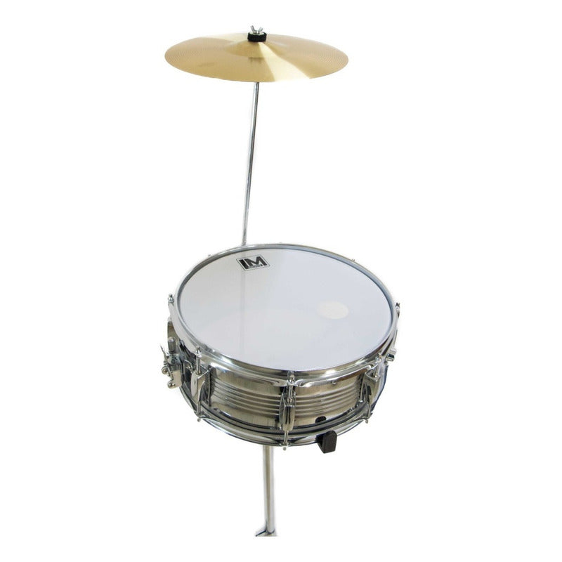 Tarola Lm Drums Dc-20, Con Atril Baquetas Y Platillos