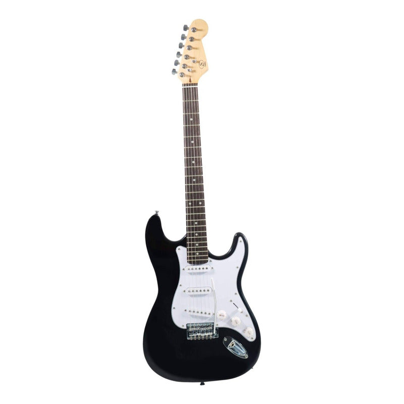 Guitarra Eléctrica Symphonic Ct-a Bk Con Funda Diestro Negro Palisandro