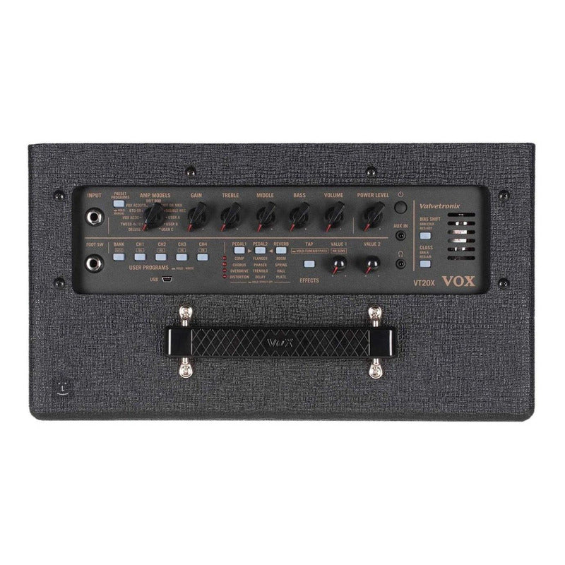 Amplificador Vox Vtx Series Vt20x Valvular Para Guitarra  Negro