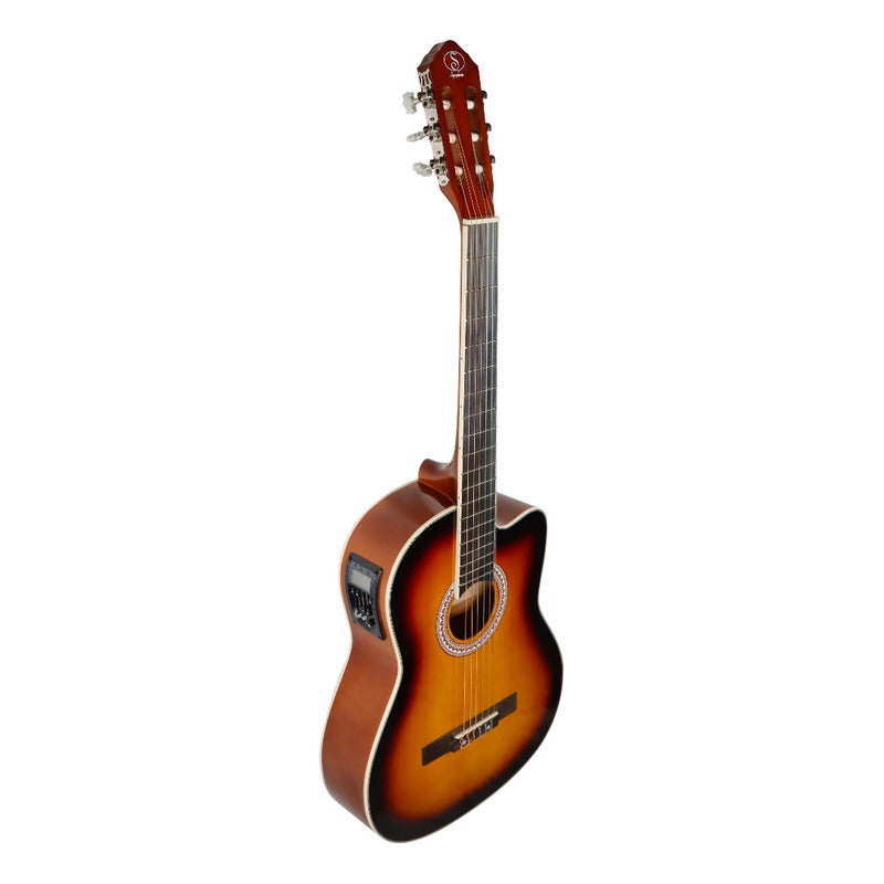 Guitarra Electroacústica Symphonic Ec3920ce-sb  Sunburst Diestro Sunburst Palisandro