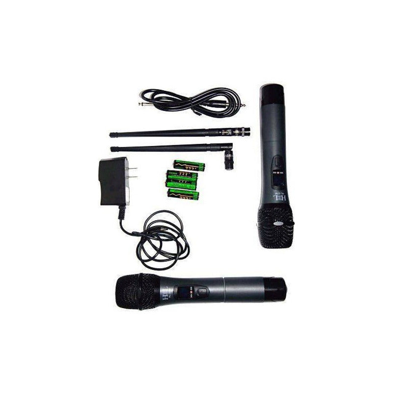 Micrófonos Inalámbrico high Line hl22m Doble De Mano Digital Negro