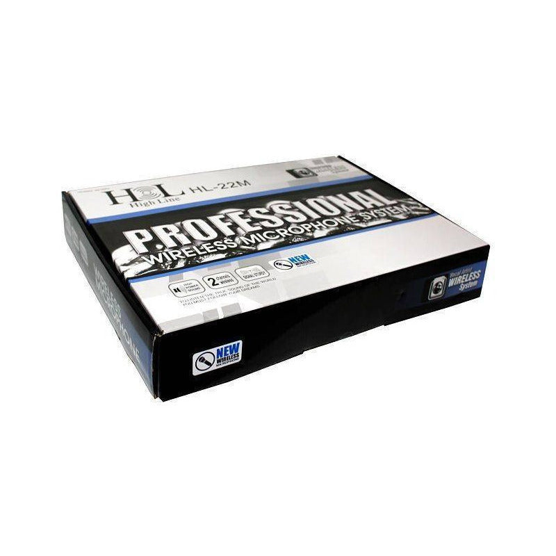 Micrófonos Inalámbrico high Line hl22m Doble De Mano Digital Negro