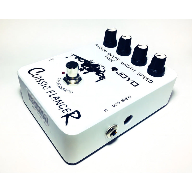 Pedal De Efecto Joyo Vintage Classic Flanger Jf-07  Blanco