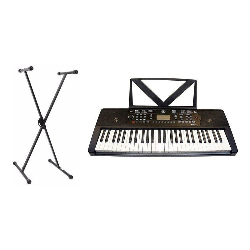 Teclado Symphonic Mp-5 Con Stand Negro