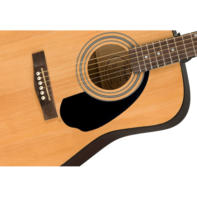 Guitarra Acústica Fender Dreadnought Fa-115 Para Diestros Natural Brillante