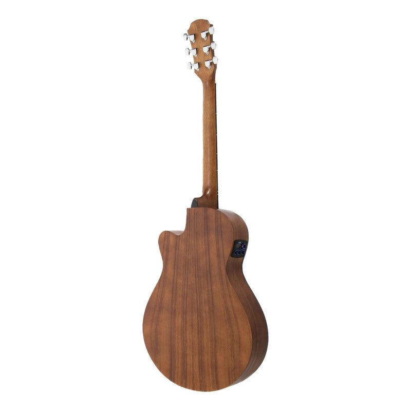 Guitarra Electroacústica Aria Fet-t1 Color Caoba. Caoba