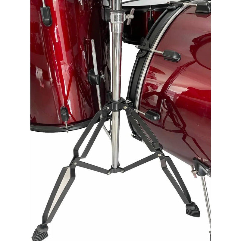 Bateria 5 Pzas, Lm Drums Dk-2293wr Asiento Y Platillos, Vino Vino