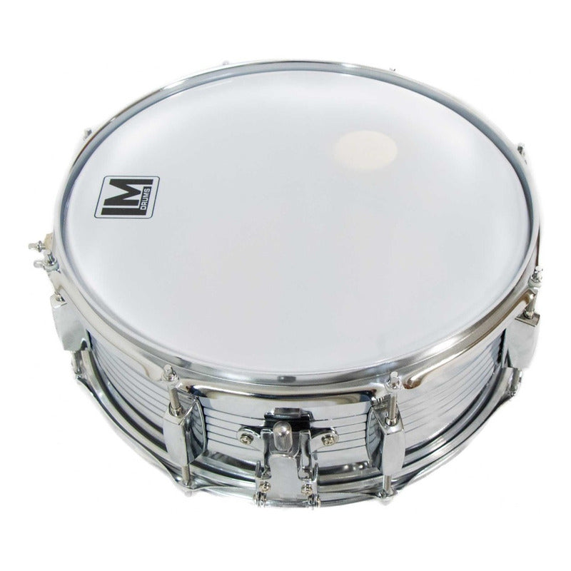 Tarola Lm Drums Dc-20, Con Atril Baquetas Y Platillos