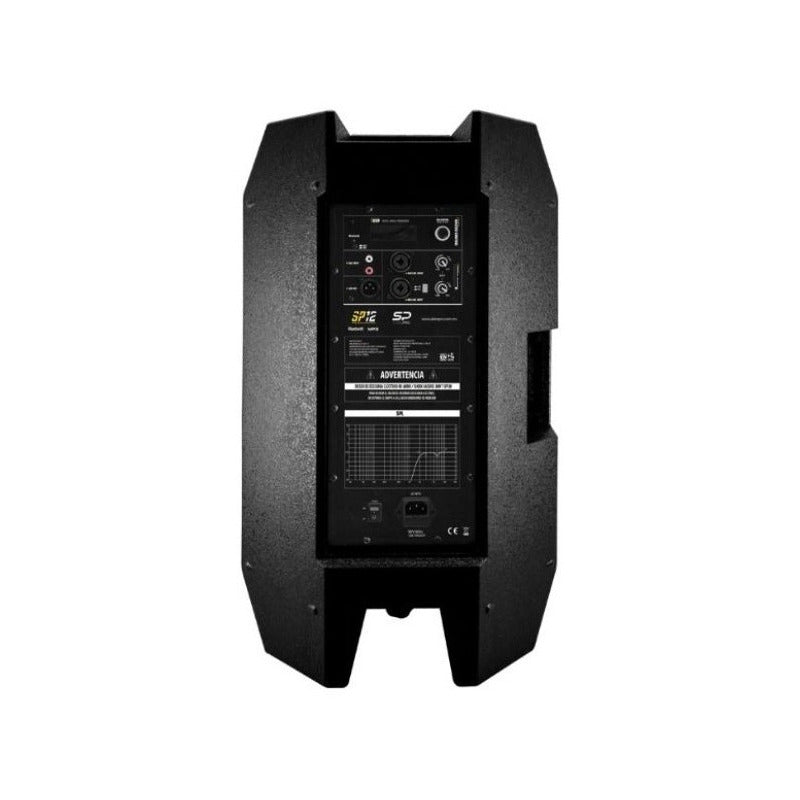 Bocina Portátil Alienpro Stagepro Sp 12, Bluetooth Luces Led Negro