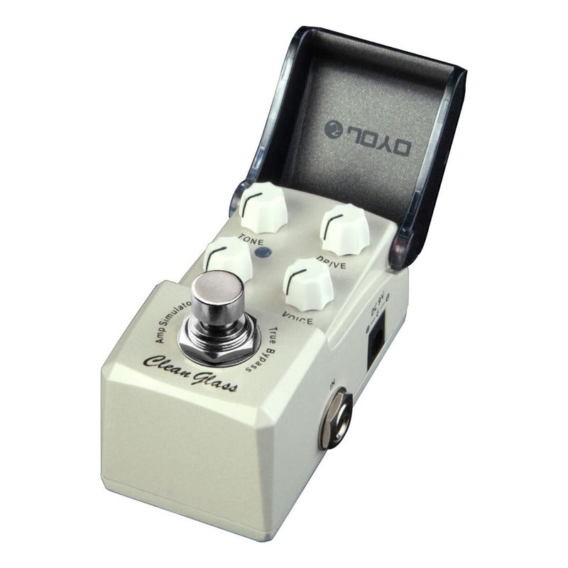 Pedal Joyo Jf-307 Clean Glass Emulador Amplificadores Color Blanco