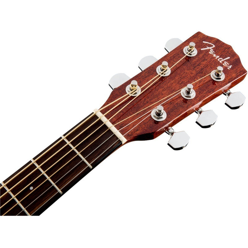 Guitarra Electroacústica Fender Classic Design Cd-140sce All-mahogany Para Diestros Nogal Brillante