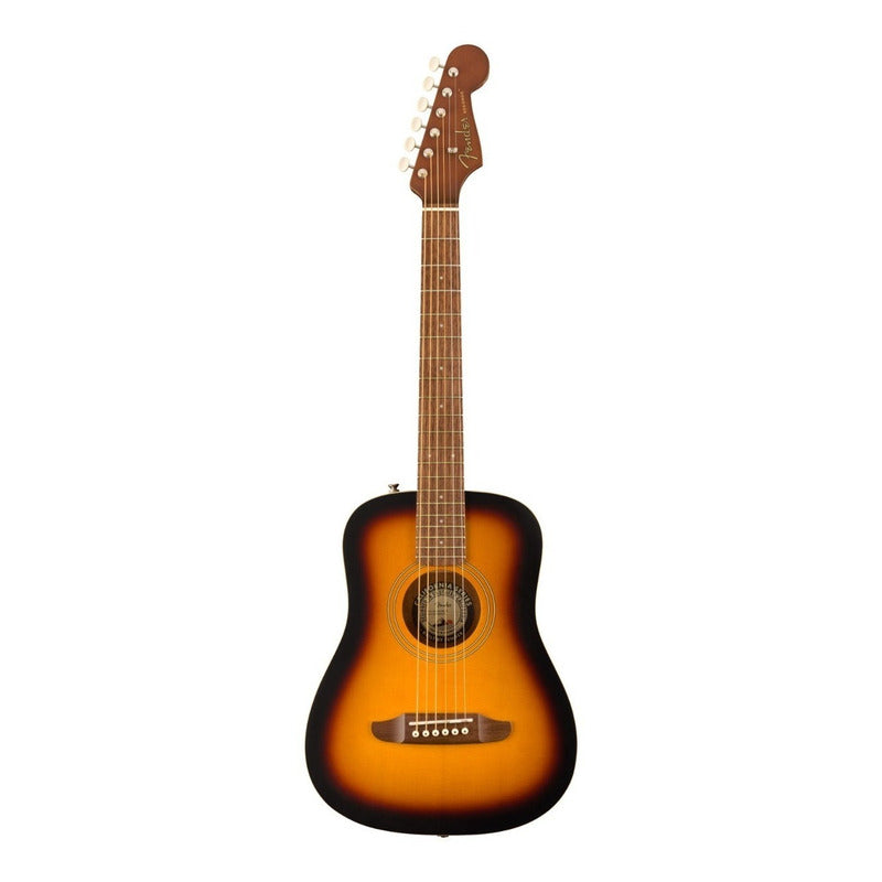 Guitarra Fender Acustica Redondo Mini Con Funda 3/4 Msi Color Sunburst