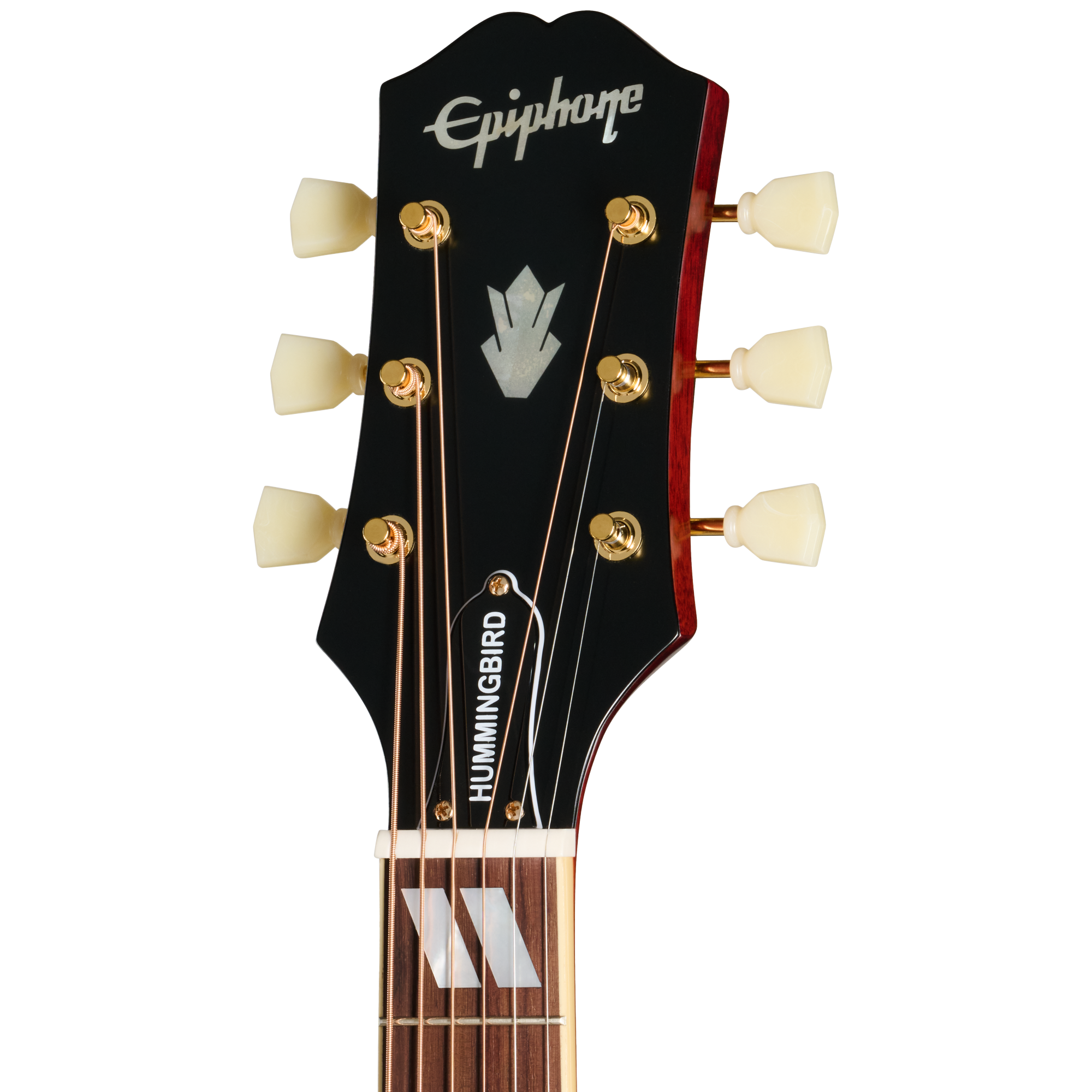 Guitarra Electroacustica Epiphone EIAHBSCSGH1 Hummingbird Standard vista 5 | Armonía Musical México