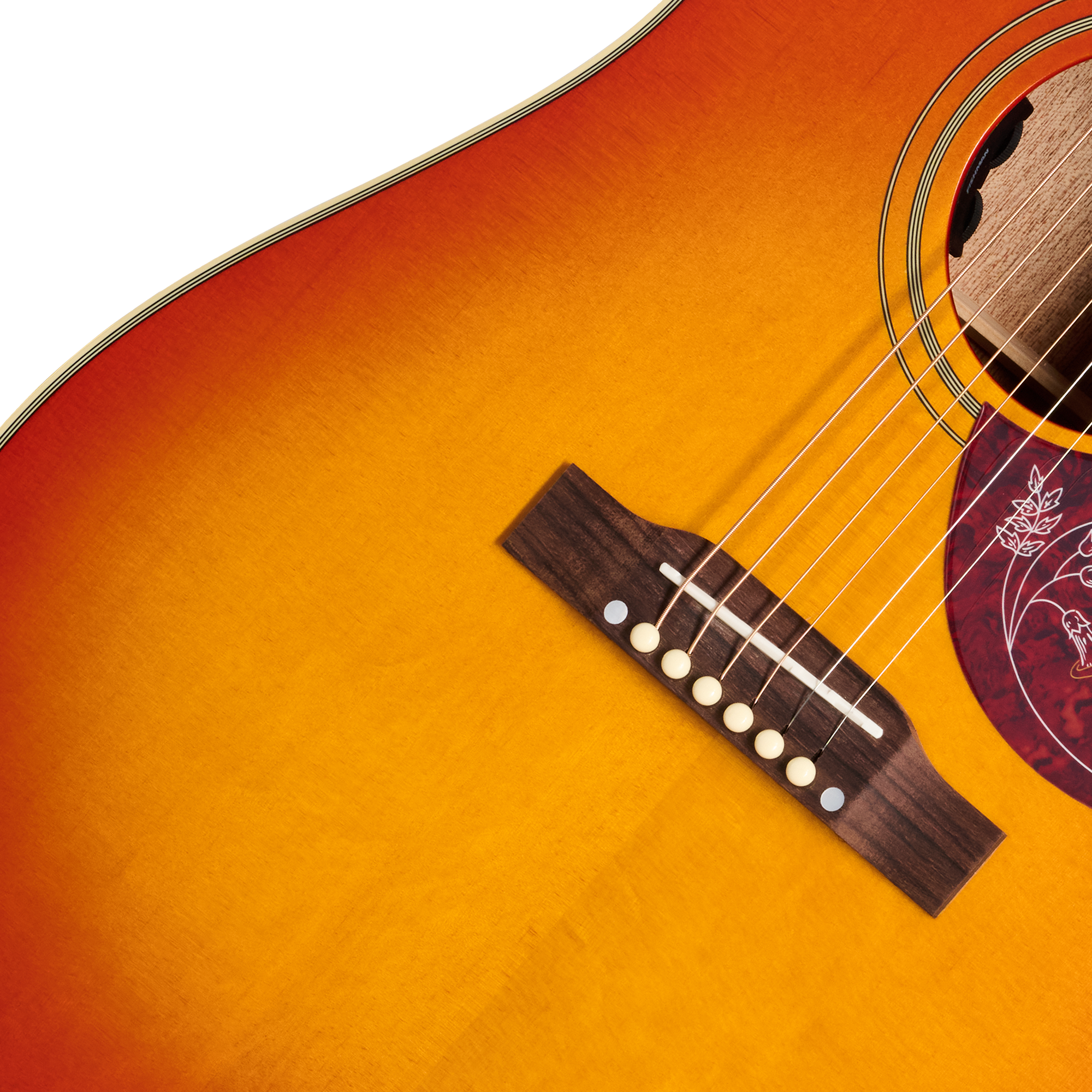 Guitarra Electroacustica Epiphone EIAHBSCSGH1 Hummingbird Standard vista 8 | Armonía Musical México