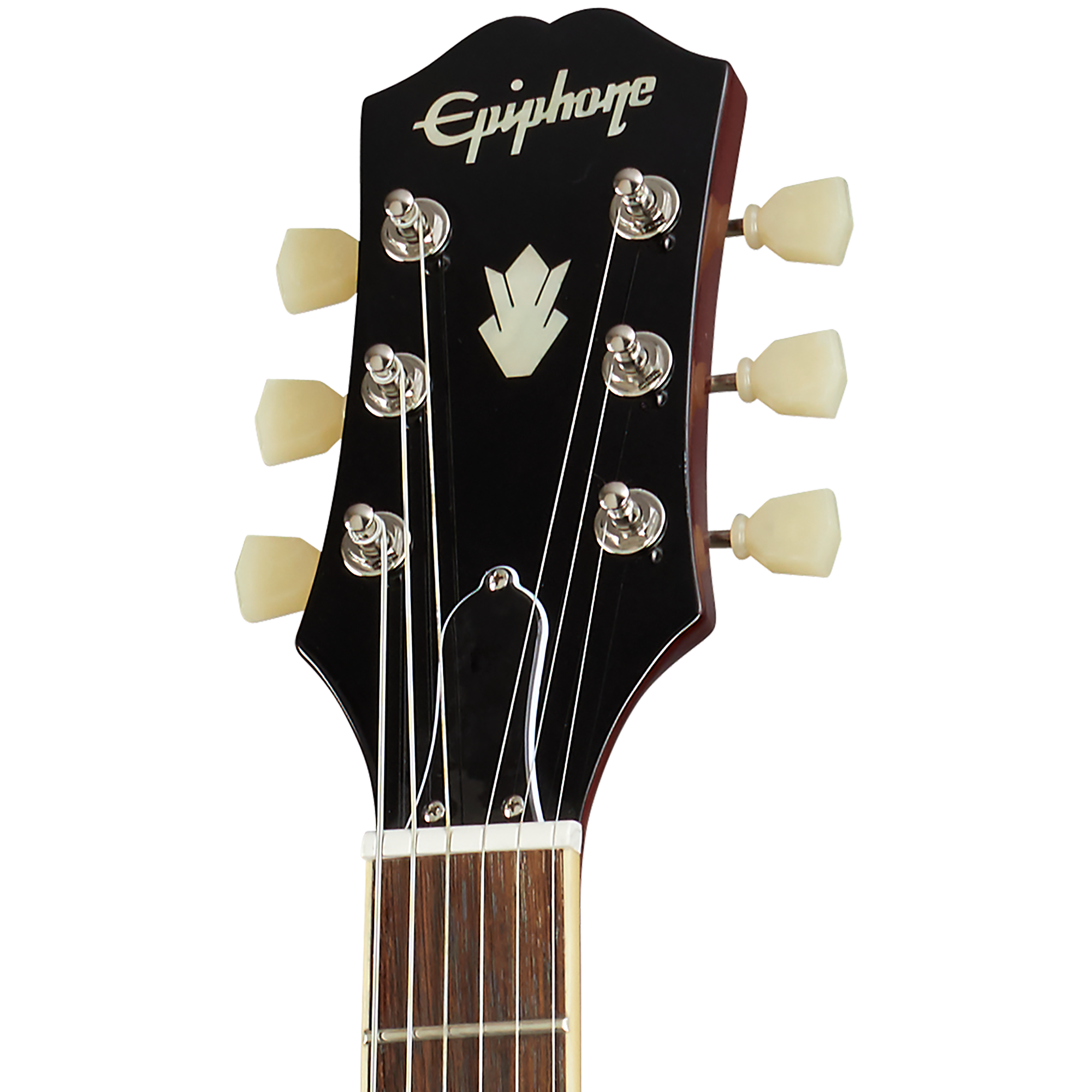Guitarra Electrica Epiphone ES-335 Figured Raspberry Tea Burst vista 5 – Guitarras Eléctricas | Armonía Musical México