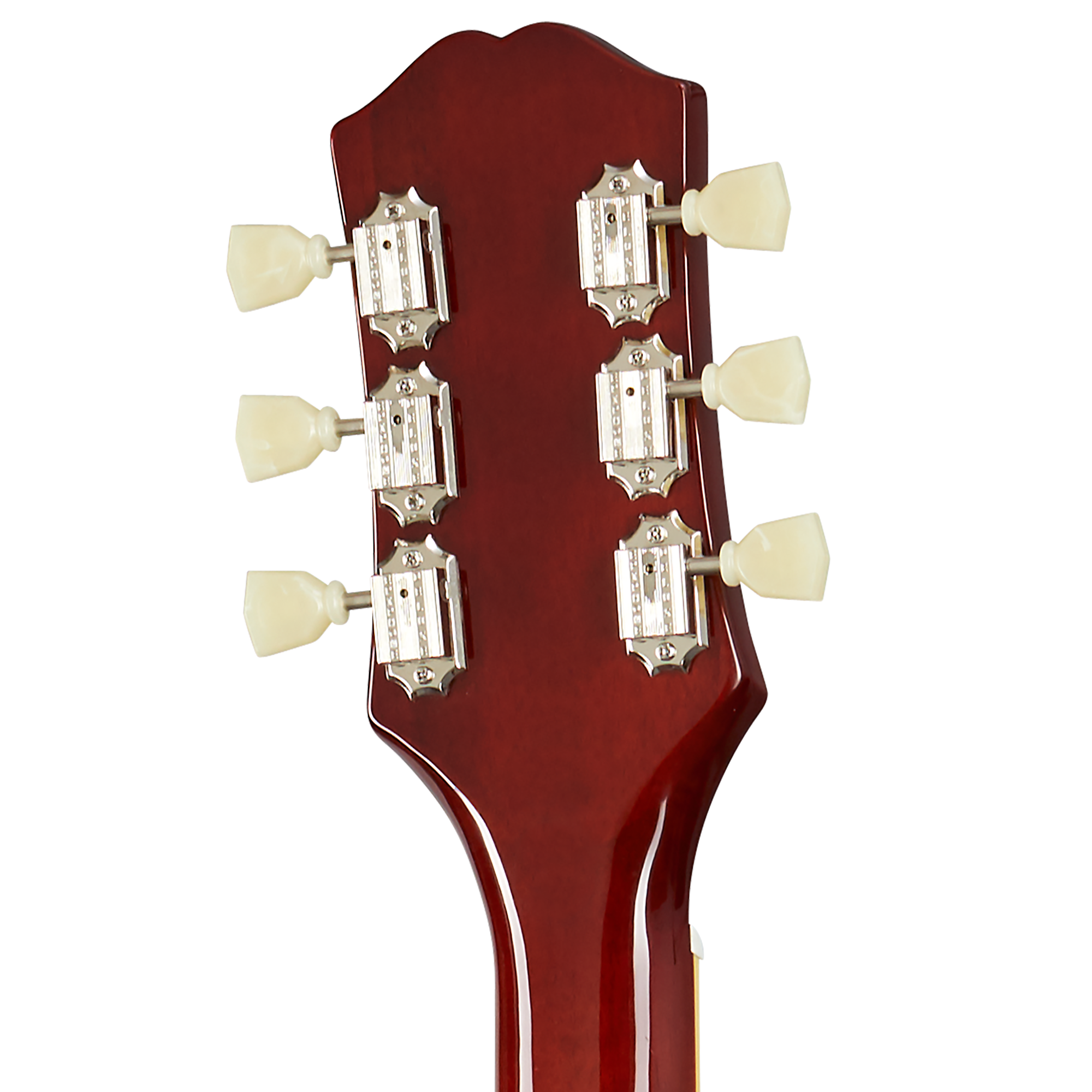 Guitarra Electrica Epiphone ES-335 Figured Raspberry Tea Burst vista 4 – Guitarras Eléctricas | Armonía Musical México