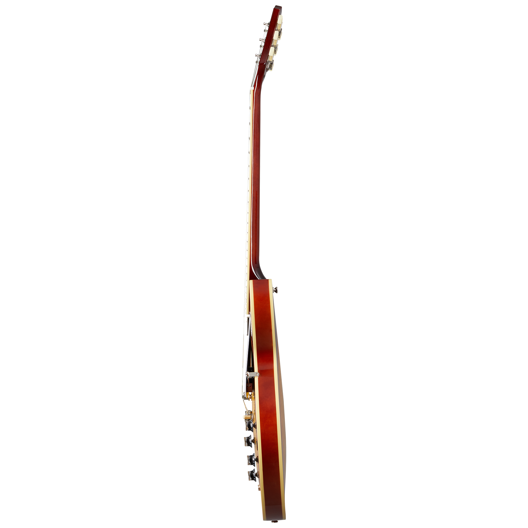 Guitarra Electrica Epiphone ES-335 Figured Raspberry Tea Burst vista 2 – Guitarras Eléctricas | Armonía Musical México