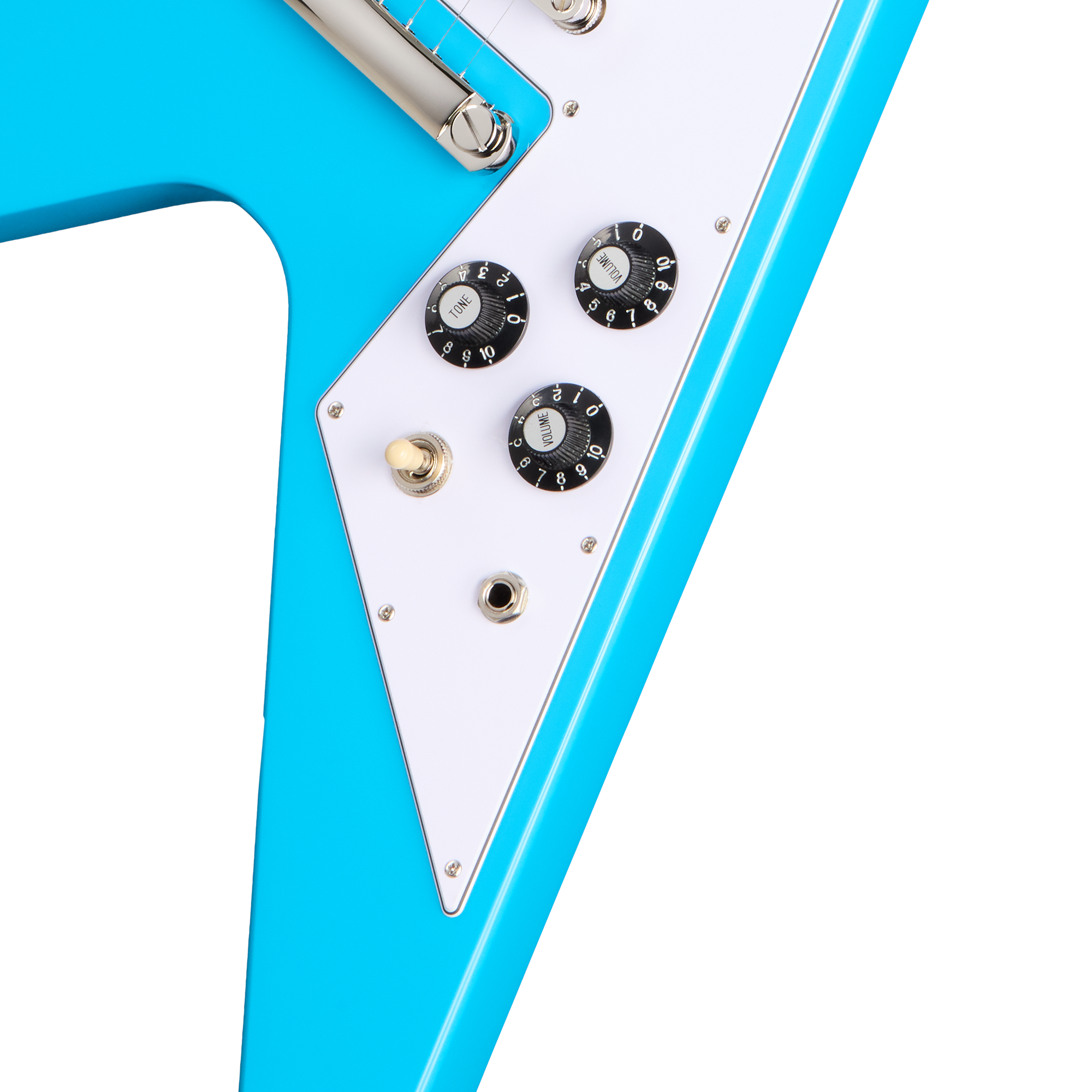 Guitarra Electrica Epiphone EIFV7MBNH1 Flying V 70s vista 8 – Guitarras Eléctricas | Armonía Musical México