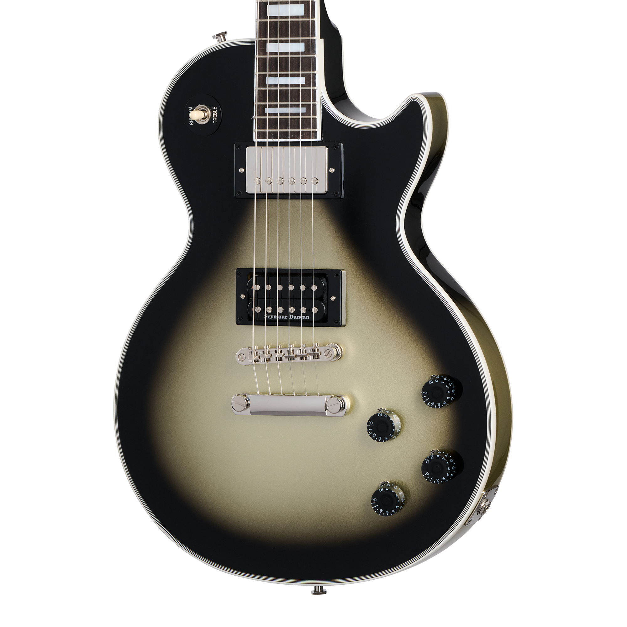 Guitarra Electrica Epiphone Adam Jones 1979 Les Paul Custom Antique Silverburst Incluye Estuche | Armonía Musical México