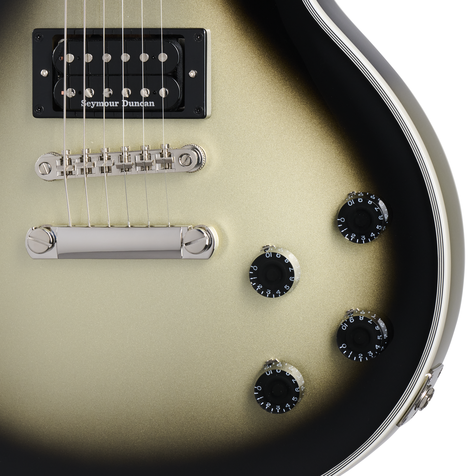 Guitarra Electrica Epiphone Adam Jones 1979 Les Paul Custom Antique Silverburst Incluye Estuche vista 7 | Armonía Musical Méx