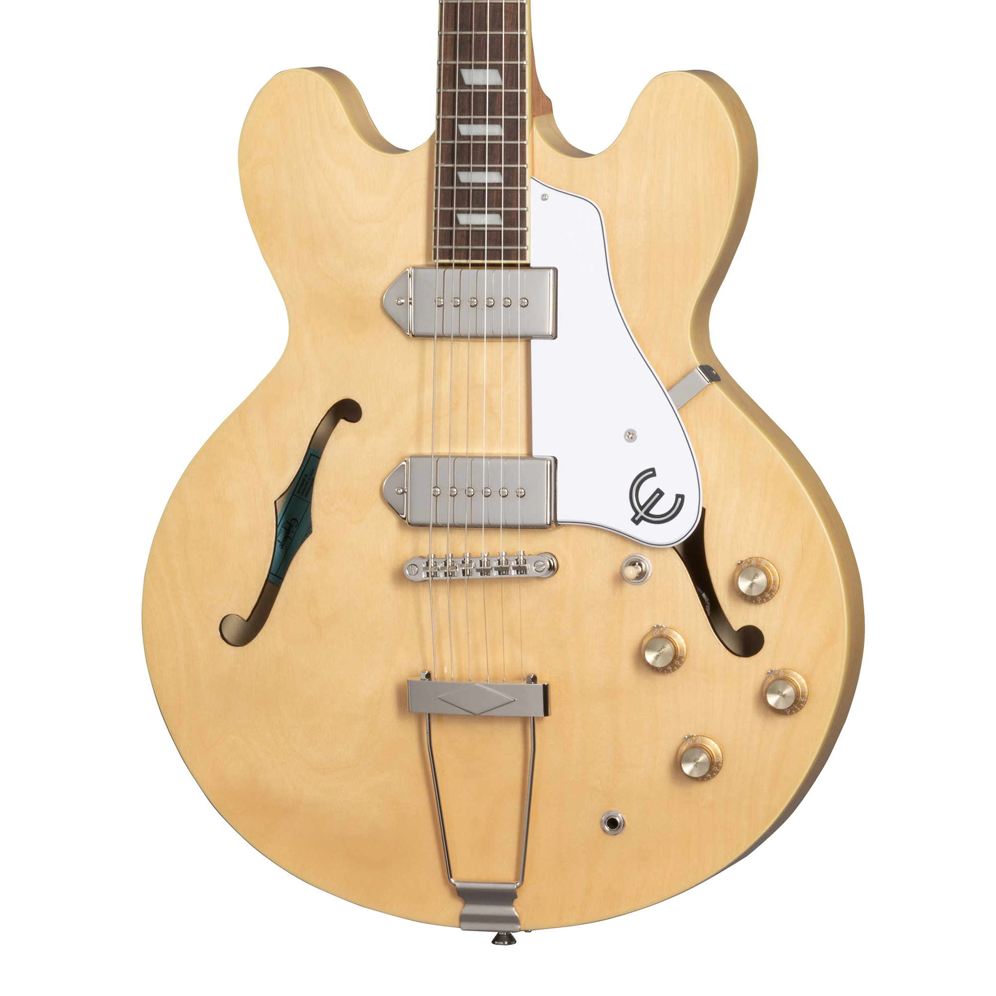 Guitarra Electrica Epiphone Casino Natural vista 2 – Guitarras Eléctricas | Armonía Musical México