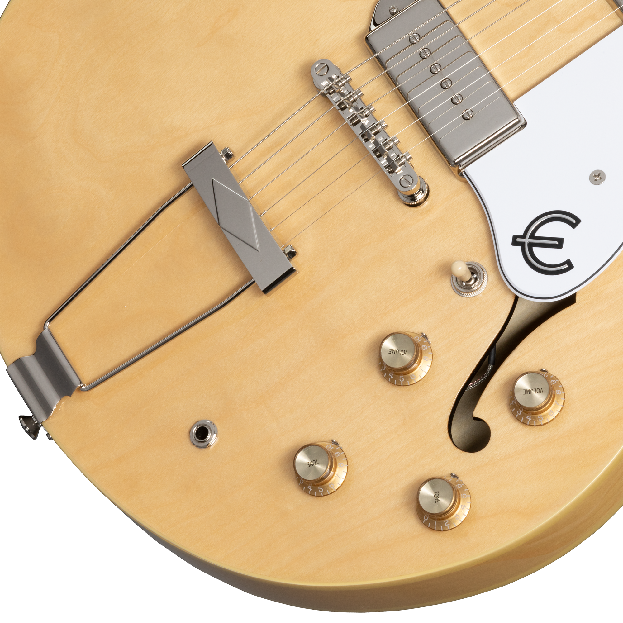 Guitarra Electrica Epiphone Casino Natural vista 8 – Guitarras Eléctricas | Armonía Musical México