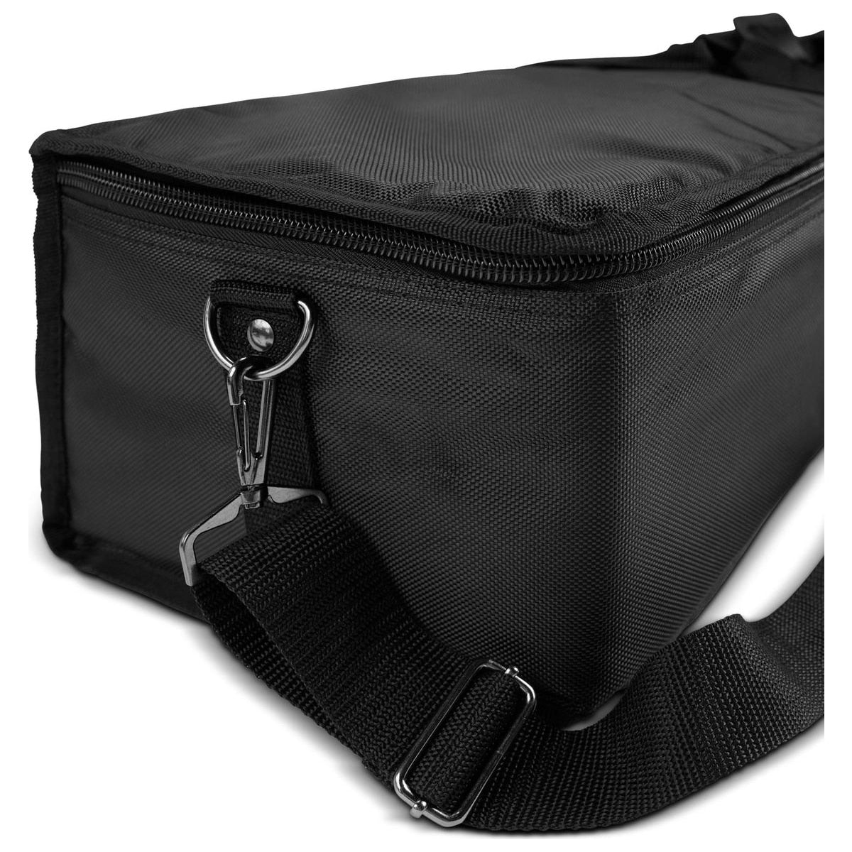 LD Systems MAUI 28 G3 SAT BAG vista tres cuartos con correa – funda acolchada para columnas | Armonía Musical México