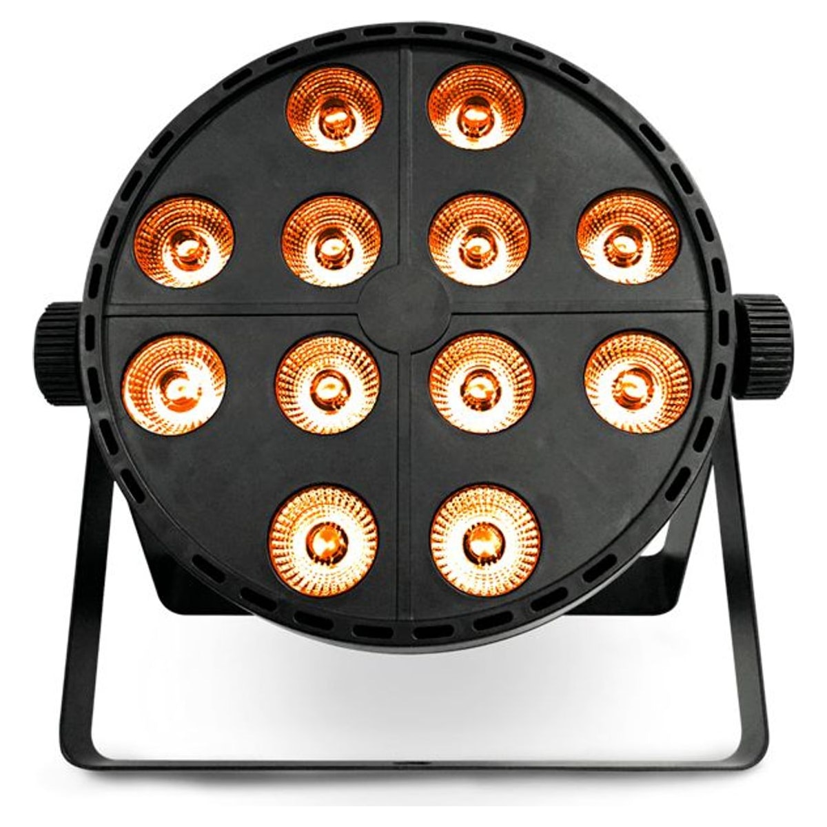 AlienPro PAR 12 x 12 RGBWA vista frontal – AlienPro México | Armonía Musical