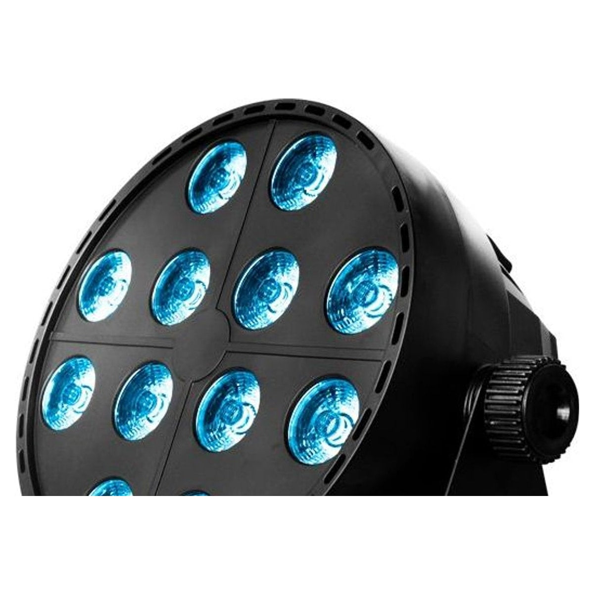 AlienPro PAR 12 x 12 RGBWA vista trasera – AlienPro México | Armonía Musical