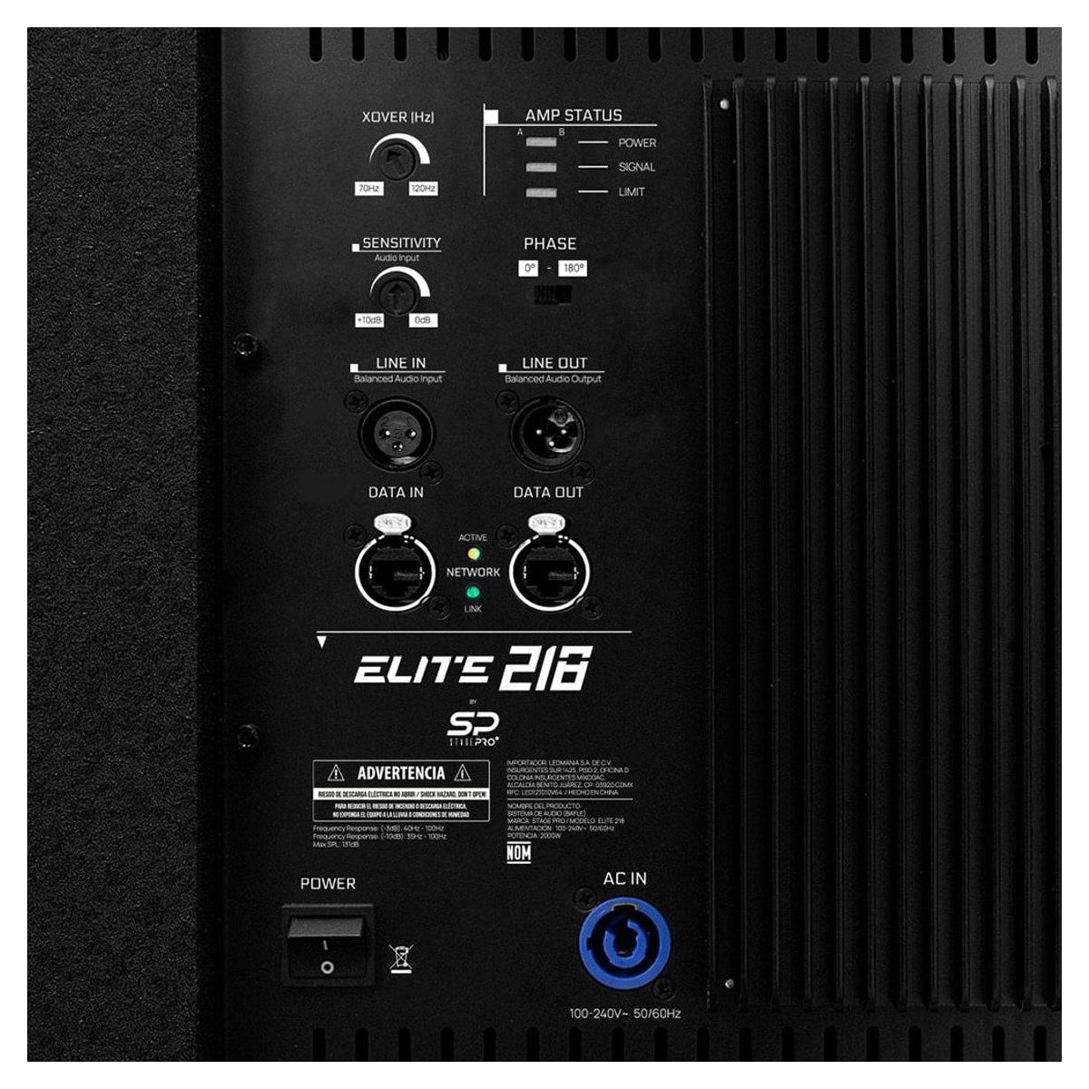 AlienPro ELITE 218 vista trasera – AlienPro México | Armonía Musical