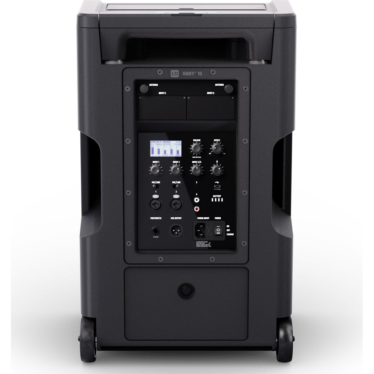 LD Systems ANNY 10 bocina amplificada detalle woofer | Armonía Musical México