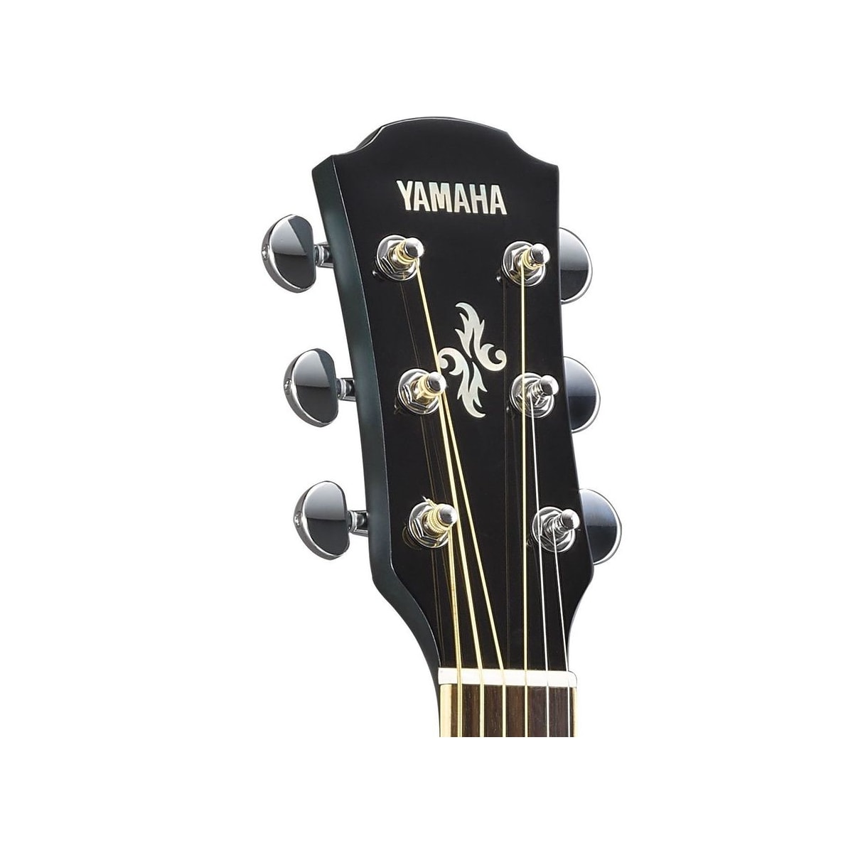 Guitarra electroacústica Yamaha APX600 Oriental Blue Burst detalle clavijero | Armonía Musical México
