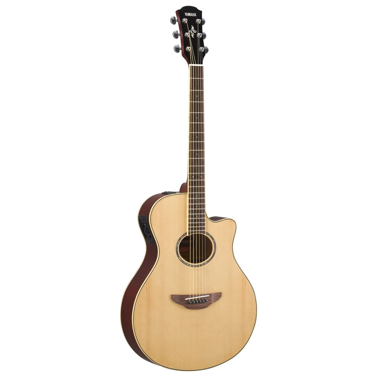 Guitarra electroacústica Yamaha APX600 Natural vista frontal | Armonía Musical México