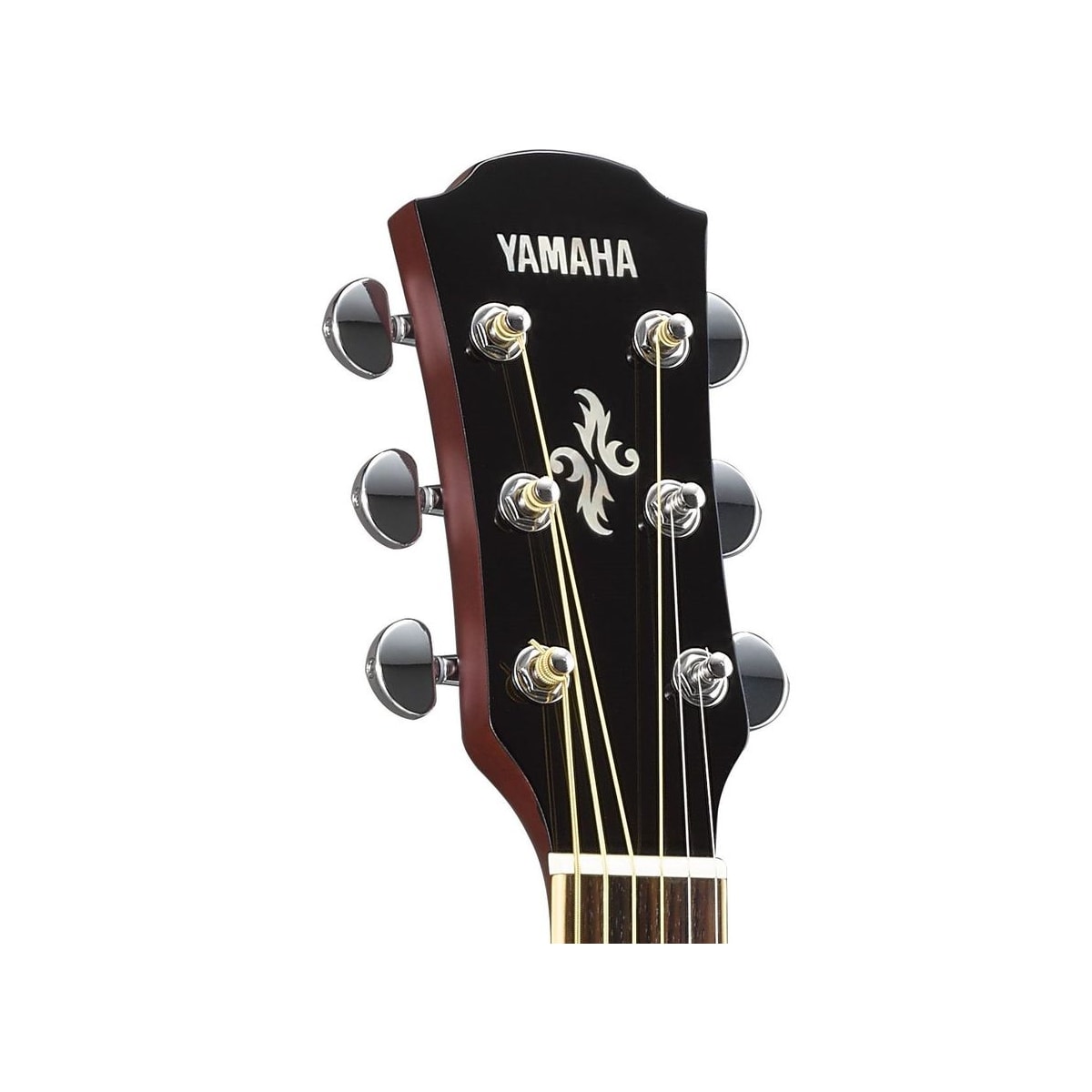 Guitarra electroacústica Yamaha APX600 Natural detalle clavijero | Armonía Musical México