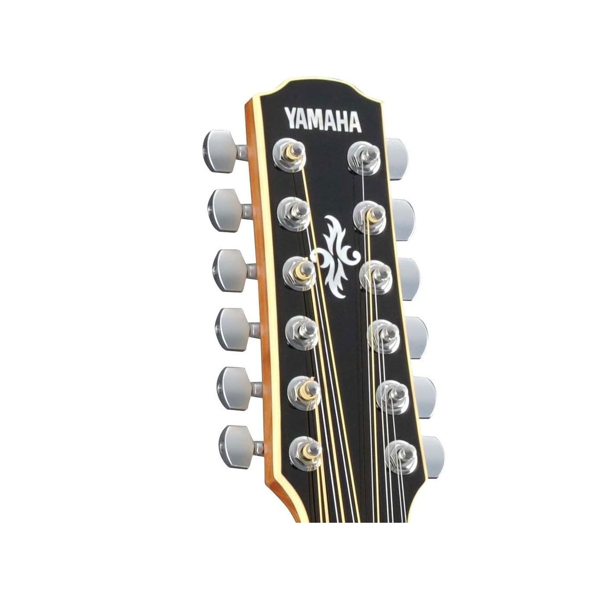 Guitarra electroacústica Yamaha APX700II-12 Natural detalle clavijero | Armonía Musical México