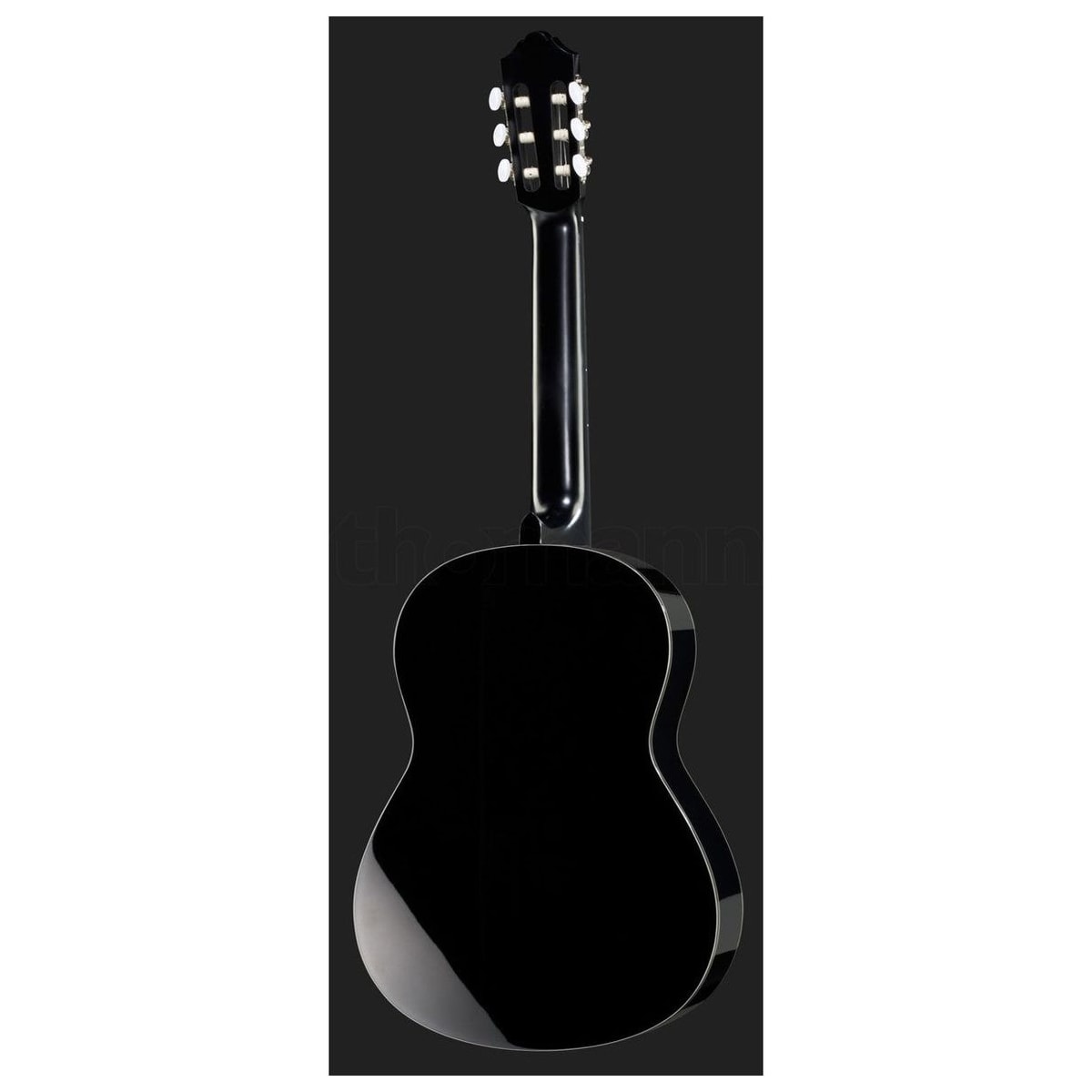Guitarra clásica Yamaha CG142 Abeto negro vista en ángulo | Armonía Musical México