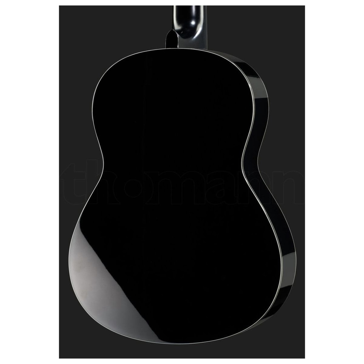 Guitarra clásica Yamaha CG142 Abeto negro vista posterior | Armonía Musical México