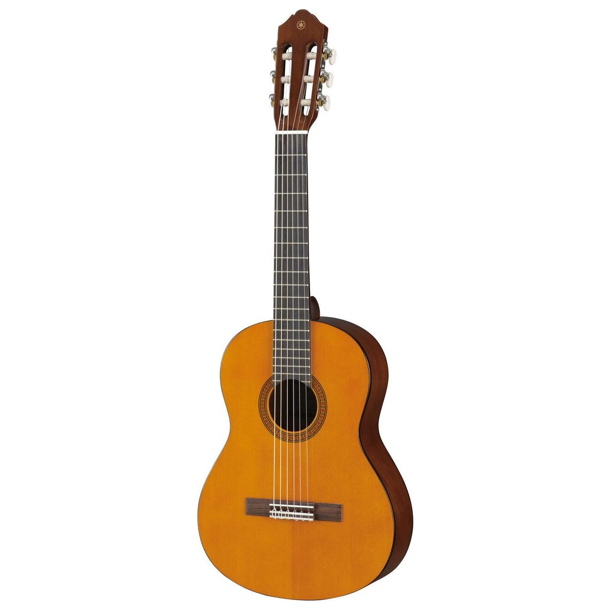 Guitarra clásica infantil Yamaha CGS102A Natural vista en ángulo | Armonía Musical México