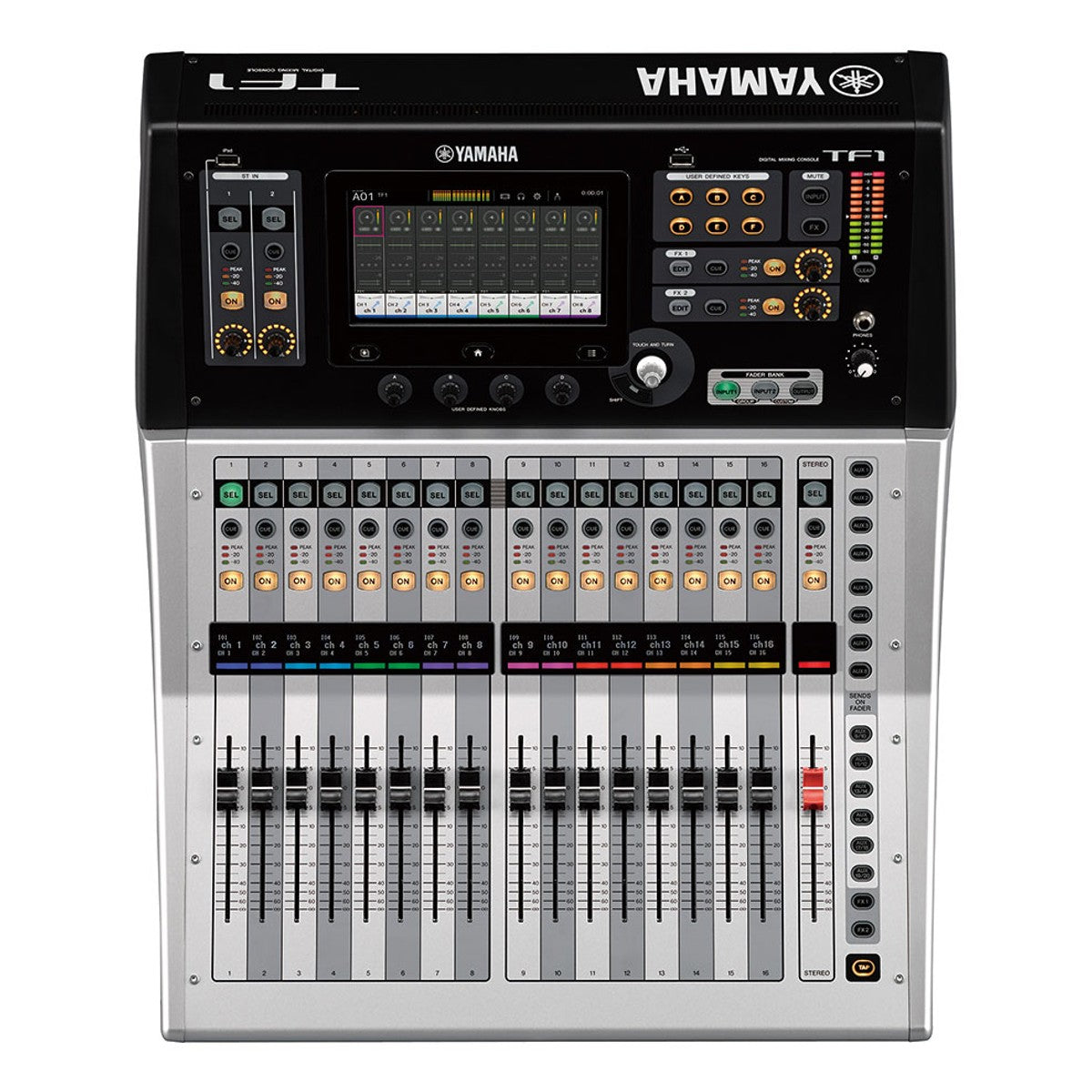 Consola digital Yamaha TF1 vista frontal superior | Armonía Musical México