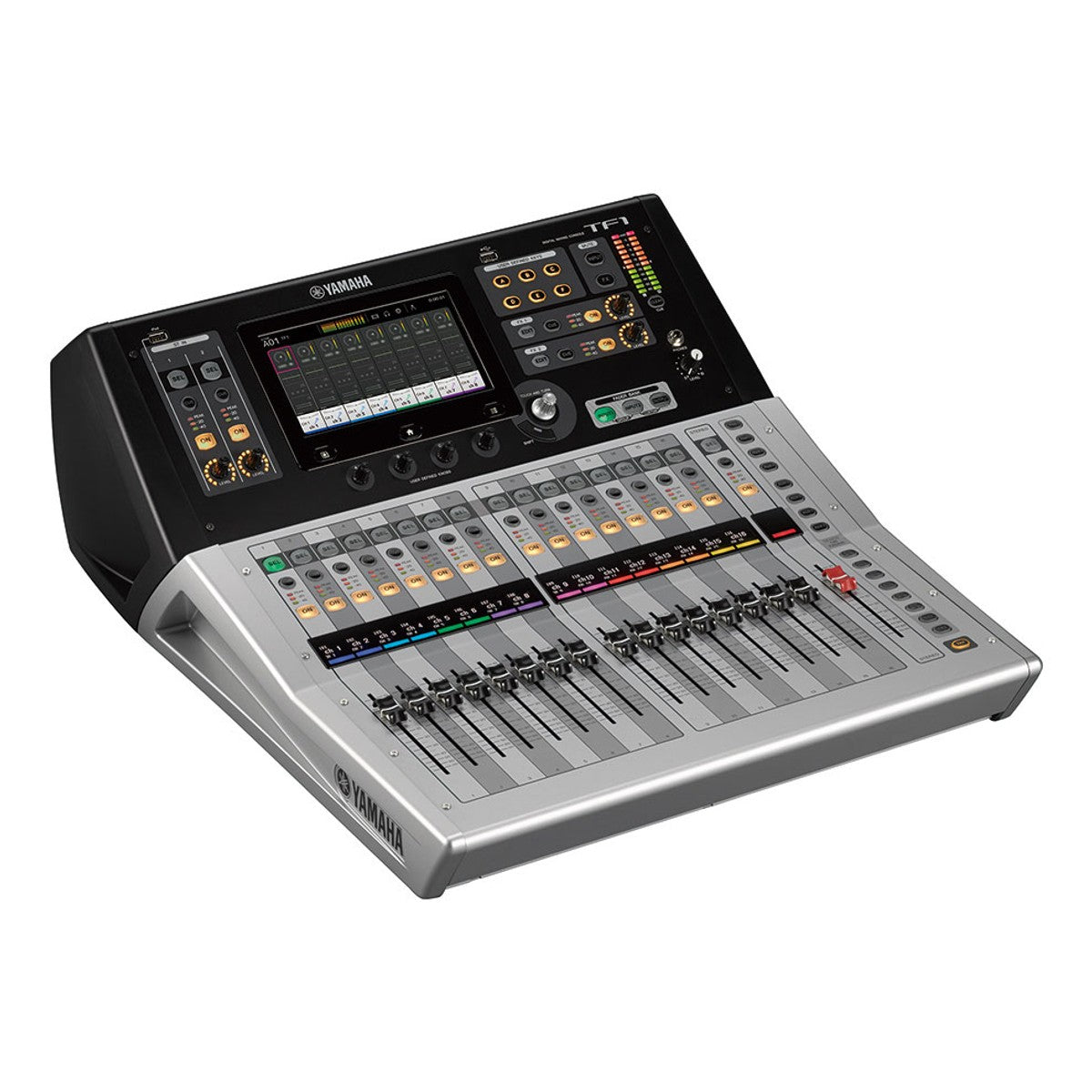Consola digital Yamaha TF1 vista angular derecha | Armonía Musical México