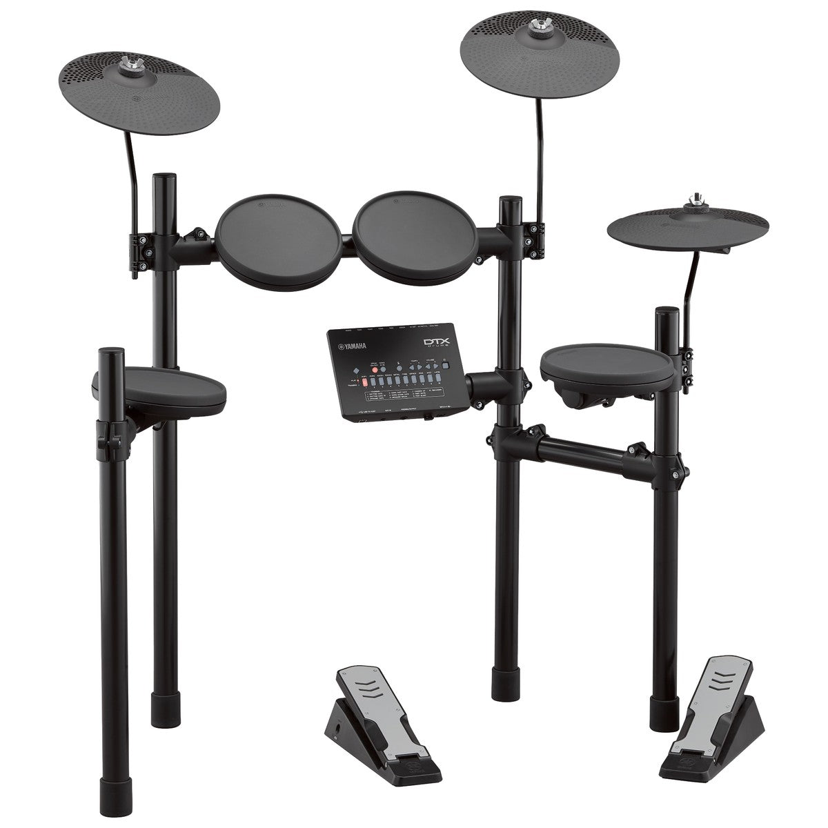 Batería electrónica Yamaha DTX402K set completo vista en ángulo del kit | Armonía Musical México