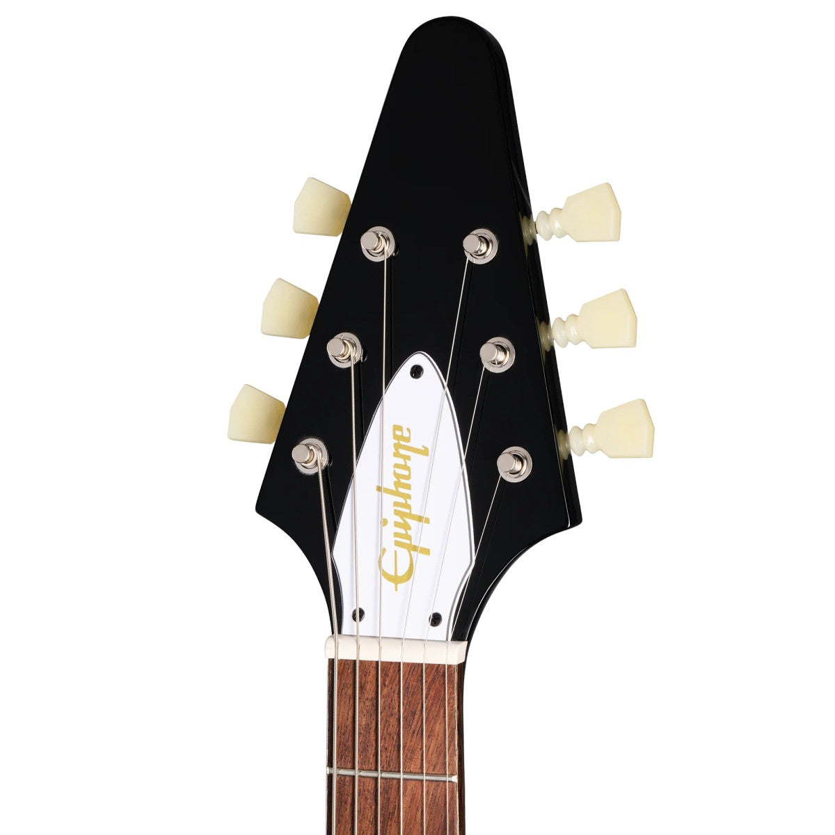 Guitarra eléctrica Epiphone Jimi Hendrix Love Drops Flying V pala y clavijeros | Armonía Musical México
